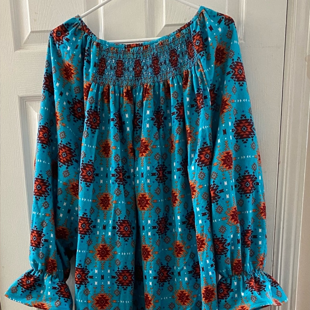 Smocked Flannel Nightgown